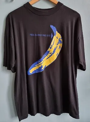 Buy The Velvet Underground Vintage XL 1993 Andy Warhol Lou Reed Euro Tour Banana • 295£