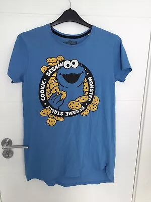 Buy Sesame Street Ladies Long Cookie Monster T-Shirt - Size 10/12 • 10.99£