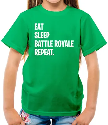 Buy Eat Sleep Battle Royale Repeat - Kids T-Shirt - Gamer Game Gaming PC • 10.95£
