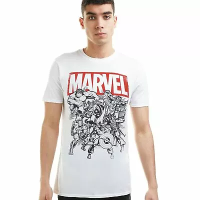 Buy Marvel Mens T-shirt Avengers Collective T-shirt White S - XXL Official • 13.99£
