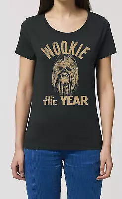 Buy Wookie Of The Year Ladies ORGANIC T-Shirt Womens Inspired By Chewbacca Star Wars • 13.99£