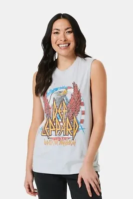 Buy Def Leppard Sleeveless Tank Top Size 10 Licensed Band Merch  • 18.97£