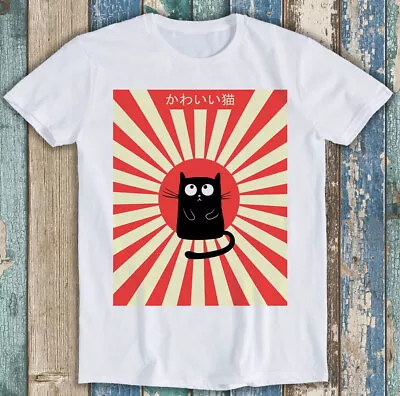 Buy Kawaii Maneki Neko Cat Kuro Japan Rising Meme Unisex Gift Tee T Shirt M1305 • 7.35£
