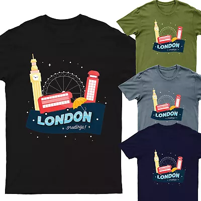 Buy LONDON WHEEL Pullover Mens T Shirts Unisex Tee Top #D #P1 #PR • 9.99£