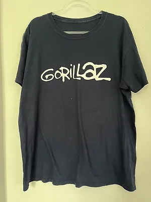 Buy Vintage Y2K Gorillaz Band T Shirt Mens Size XL Navy Blue White VERY RARE! • 31.20£