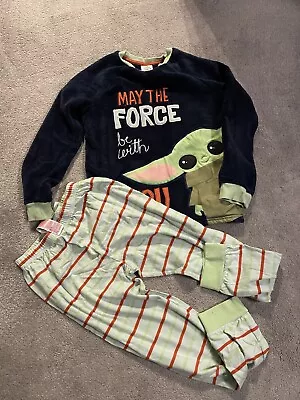 Buy Star Wars Mandalorian Grogu Disney Store Fleece Pyjamas Age 9-10 Years • 3.50£