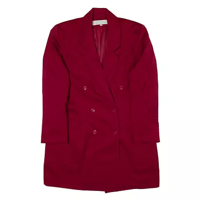 Buy JEAN-LOIC DELBORD Blazer Jacket Red Wool Womens M • 28.99£