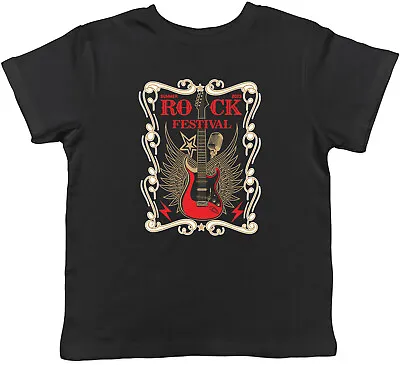 Buy Rock Festival Kids T-Shirt Summer 2023 Music Bands Childrens Boys Girls Gift • 5.99£