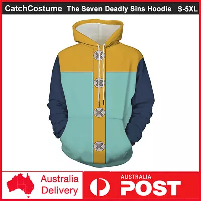 Buy The Seven Deadly Sins Hoodie King Harlequin Cosplay Pullover Sweatshirts Jacket • 22.31£