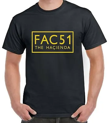 Buy FAC 51 Hacienda 80's 90's New Order Happy Mondays Dance Music T-Shirt • 9.99£