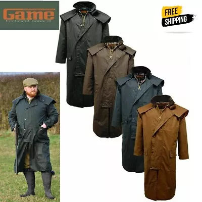 Buy Game Wax Stockman Wax Country Walk Coat Jacket With Hood Long Cape/Horse Riding • 59.45£