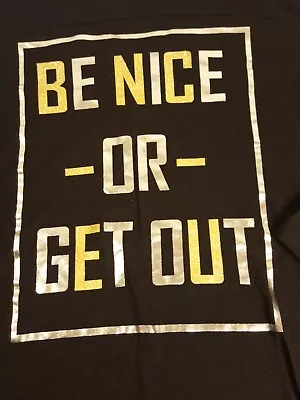 Buy No Boundaries  Be Nice Or Get Out  Long Sleeve Long Shirt Sleepwear XL, 16-18, • 14.48£