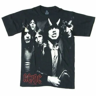 Buy Official AC/DC Highway To Hell Large Group Mens Unisex Black T Shirt AC/DC Tee • 21.95£