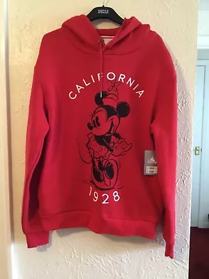 Buy Disneystore Red Hooded Top California 1928 Size Medium New With Tags • 35.99£