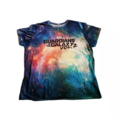 Buy Guardians Of The Galaxy 2 T-Shirt XXL 2XL All Over Print Crazy Colour Marvel • 14.99£