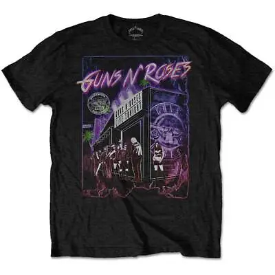 Buy GUNS N' ROSES - Unisex T- Shirt -  Sunset Boulevard - Black Cotton • 16.99£