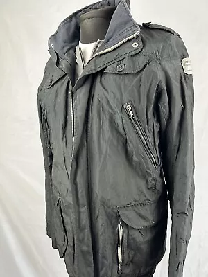 Buy Diesel Military Style Field Jacket  With Hidden Hood  Size XL • 45£