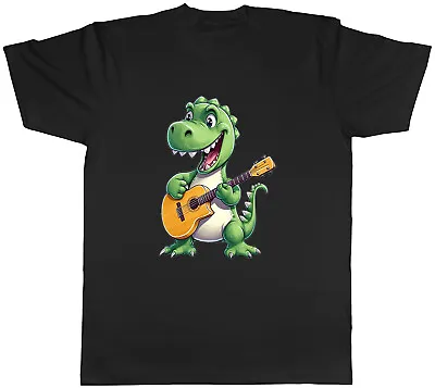 Buy Dinosaur T-Rex Playing Guitar Mens T-Shirt Guitarist Unisex Tee Gift • 8.99£