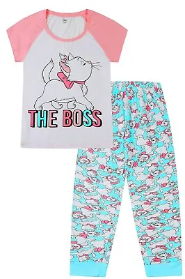 Buy Ladies 100% Cotton Disney The Aristocats Pyjamas Sizes 10 To 22  Marie The Boss • 16.99£