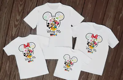 Buy Disney Trip 2024 T Shirts Matching Family Tops Reveal Travel Theme Park Holiday • 9.99£