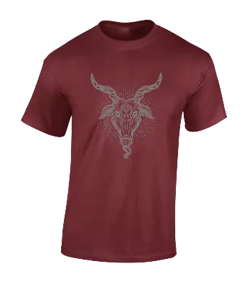 Buy Baphomet Goat Mens T Shirt Supernatural Devil Pentagram Ouija Satan Gothic • 8.99£