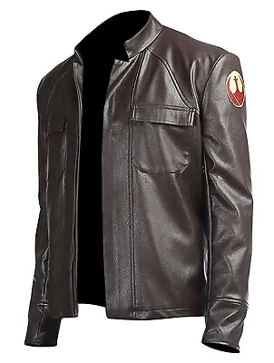 Buy Star Wars Finn John Boyega Poe Dameron The Last Jedi Oscar Isaac Leather Jacket • 84.99£