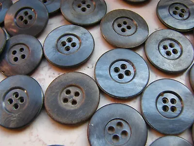 Buy 100% Orig. Horn Buttons 23 Mm For Aviator Blouses Special Clothing And Stug Jackets. • 8.25£