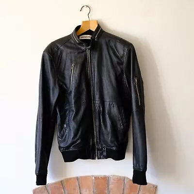 Buy ASHWOOD Men's Leather Jacket (Size - Fits Like XS) *Genuine Leather* • 35£