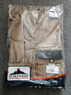 Buy Portwest Texo Contrast Jacket Coat  Epic Khaki XXL 50-52  TX10. Half R.R.P!!! • 10£