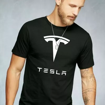 Buy Tesla Inspired T-Shirt Tesla Model 3 Electric Car Owner Gift Elon Musk SpaceX • 9£