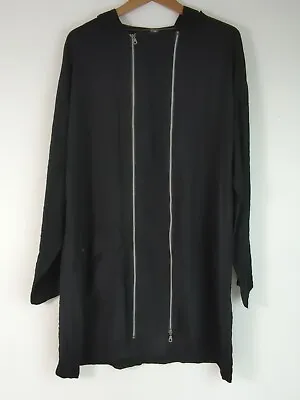 Buy Lady Captain - Hooded Jacket - Black - Double Zip - Lightweight - Size UK20 • 7.99£