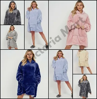 Buy Womens Teddy Bear Fleece Fluffy Hooded Hoodies Jacket Ladies Pullover Outwear UK • 9.89£