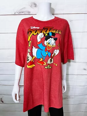 Buy Disney Womens Ducktales T-Shirt Size 2X Red Scrooge Mcduck Graph Top • 18.94£