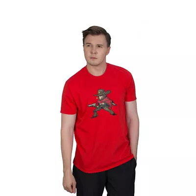 Buy Overwatch Mccree Pixel T Shirt Unisex Red • 12.12£