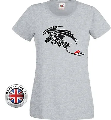 Buy HOW TO TRAIN YOUR DRAGON Inspired Toothless Tribal Style Grey T-shirt • 24.99£