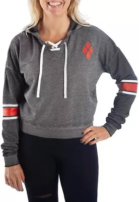 Buy Suicide Squad Harley Quinn Junior's Cropped Lightweight Hoodie • 20.19£