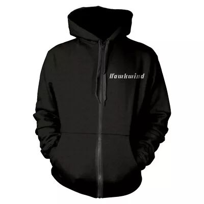 Buy HAWKWIND - DOREMI (SILVER) BLACK Hooded Sweatshirt With Zip Large • 46.80£