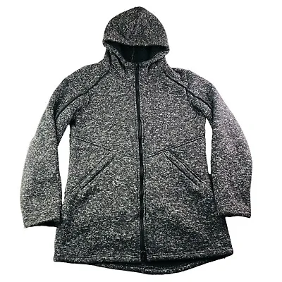 Buy Avalanche Women's Full Zip Hooded Fleece Lined Gray Black Jacket Large • 15.41£