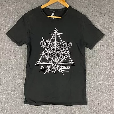 Buy Harry Potter Shirt Mens Small Black Tee Deathly Hallows Movie Book Adult • 6.17£