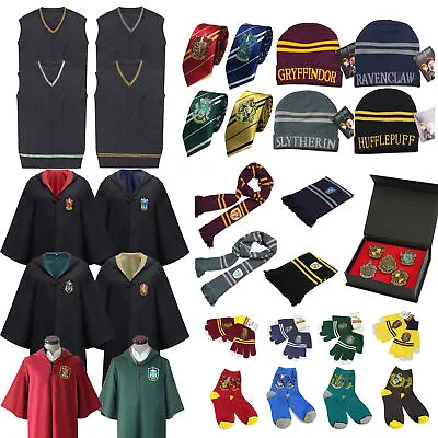 Buy Hogwarts Harry Potter Cloak Vest Tie Scarf Robe Fancy Costume Cosplay Adult Kids • 5.99£