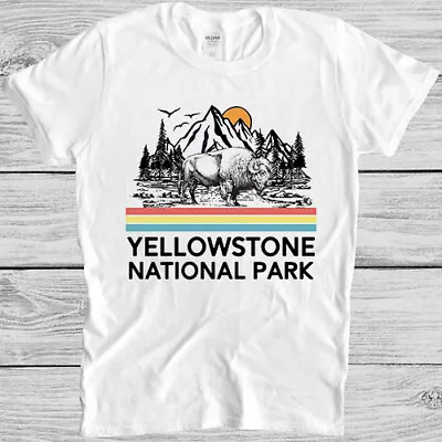 Buy Yellowstone National Park  80s Vintage Cool Gift Tee T Shirt M690 • 6.35£