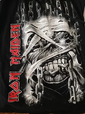 Buy Iron Maiden Eddie Mummy Lace Up Black Racerback Tank Top Heavy Metal Lace Up • 11.81£