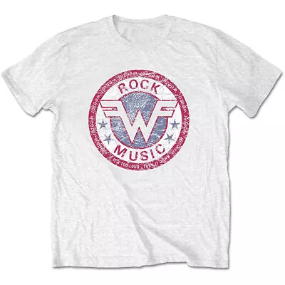Buy Weezer Distressed Logo Rivers Cuomo Official Tee T-Shirt Mens • 15.99£