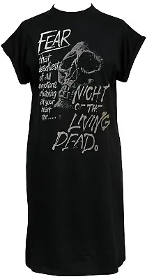 Buy Night Of The Living Dead Womens Horror High Neck T-Shirt Dress Zombie Halloween  • 29.50£