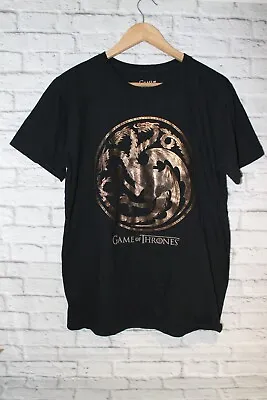Buy GAME Of THRONES M  T-Shirt With Gold Sigil Logo Official • 6£