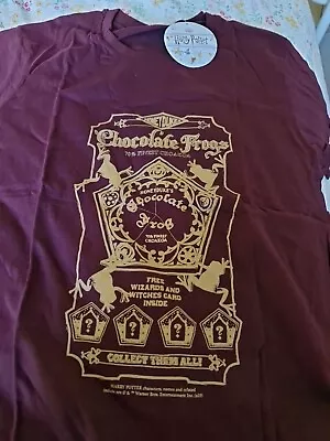 Buy Harry Potter Chocolate Frog  Tshirt..large..burgundy Nwt • 6£