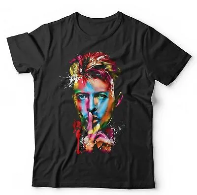 Buy Bowie Colour Portrait Tshirt Unisex & Kids - Music, Ziggy Stardust, Glam, Pop • 13.99£