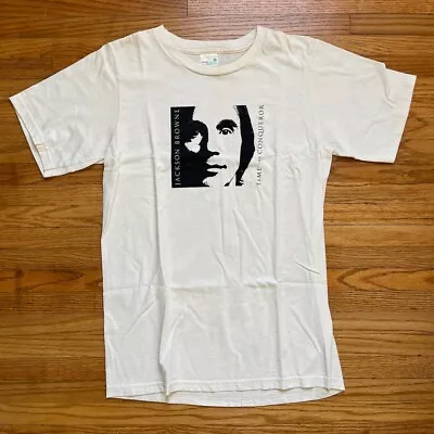 Buy JACKSON BROWNE Time The Conqueror 2008 JAPAN Concert Tour T-Shirt (SMALL) • 47.36£