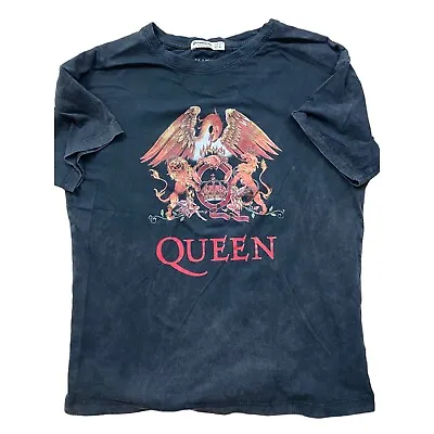 Buy Stradivarius Queen Official Merch Womens Shirt Small Black Band Music Rock N Rol • 18.28£