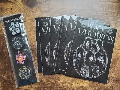 Buy Black Veil Brides Merch - 4 Set Of Pins And 7 Stickers • 9.79£